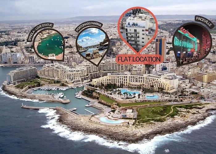 Paceville 2b - Cozy With Kitchen - Ac - Wifi سانت جوليان